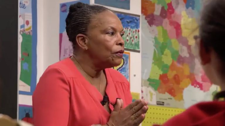 Christiane Taubira dans l'émission « Au Tableau »