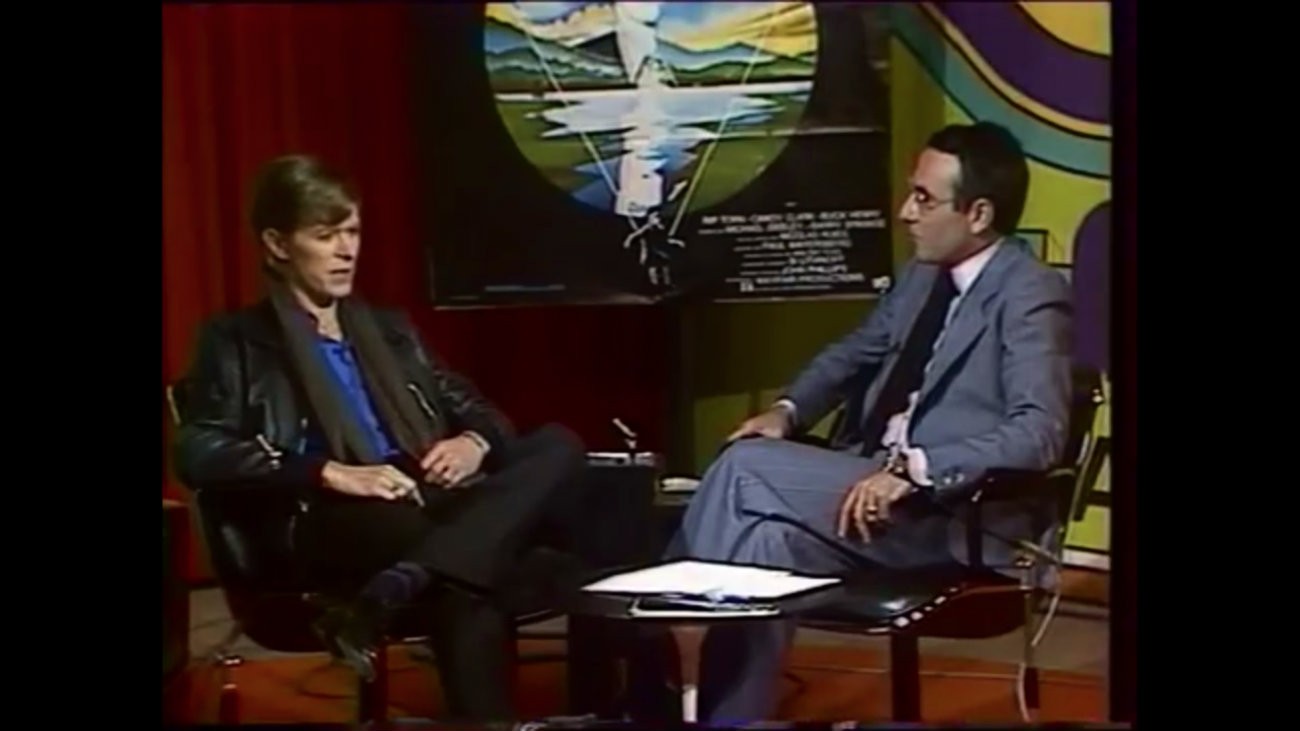 David Bowie interviewé par Yves Mourousi en juin 1977 - Capture d'écran YouTube