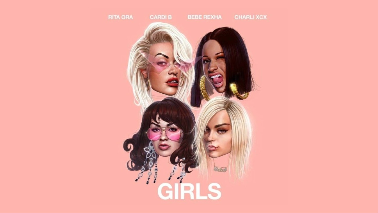 Pochette de « Girls », nouveau single de Rita Ora