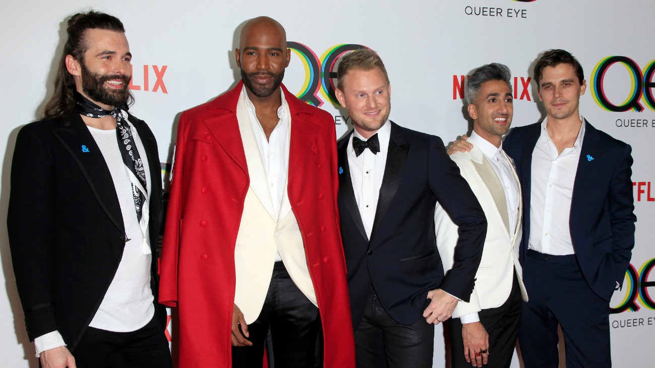 Le casting de « Queer Eye » lors de la première de la saison 1, à West Hollywood - Kathy Hutchins / Shutterstock