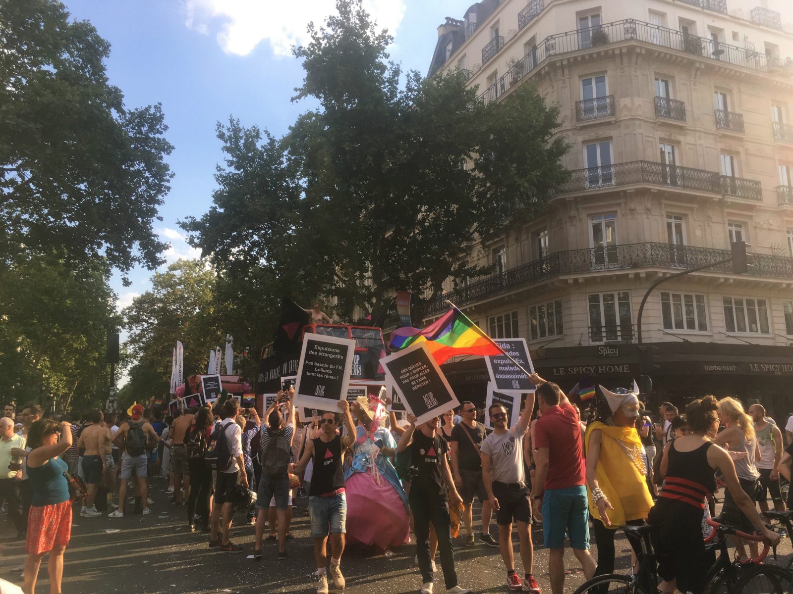 Act Up-Paris à la Marche des fiertés 2018 - Philippe Peyre DR