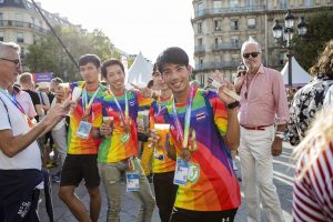 gay games athètes médailes cérémonie clôture