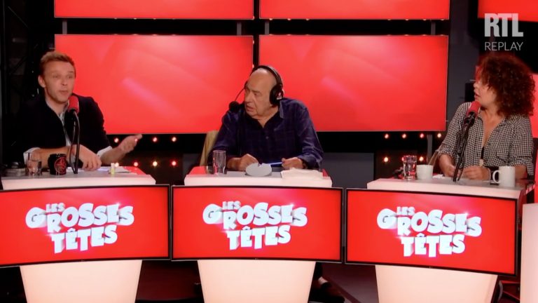 Jeanfi Jeanssens, à gauche, dans les « Grosses têtes » sur RTL lundi 27 août - Capture d'écran RTL Replay