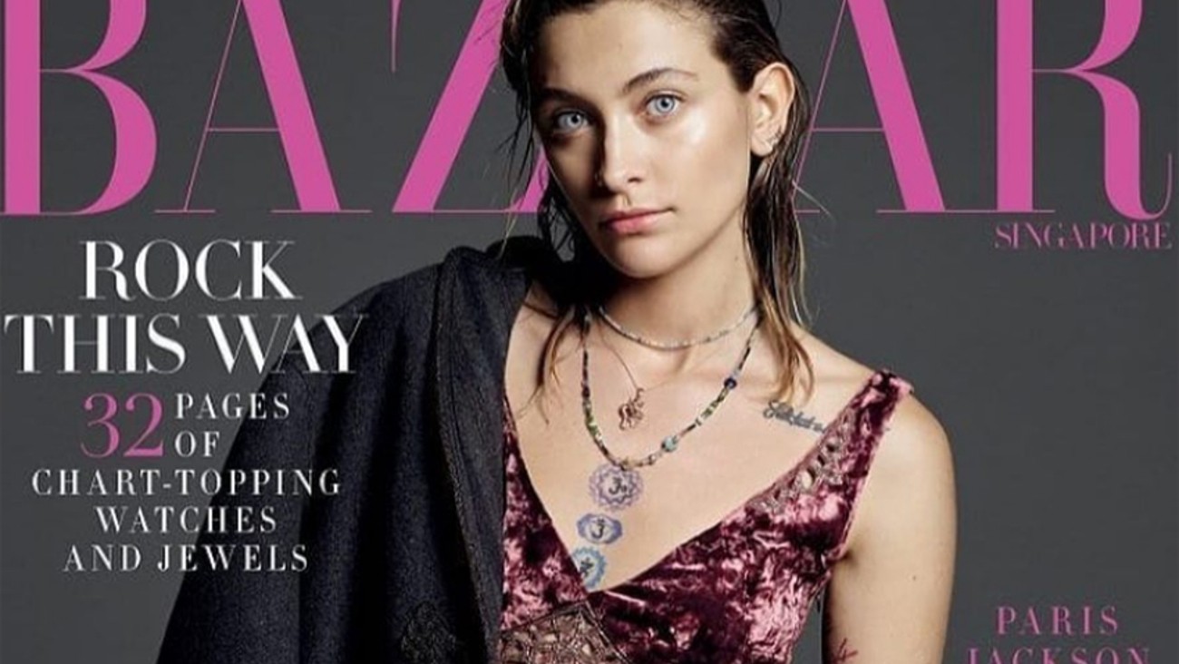 Paris Jackson Harpers Bazaar Singapour