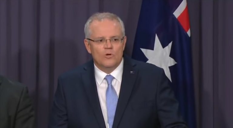 Le Premier ministre australien Scott Morrison