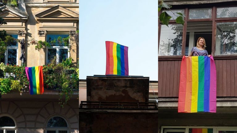 Vilnius drapeaux LGBT