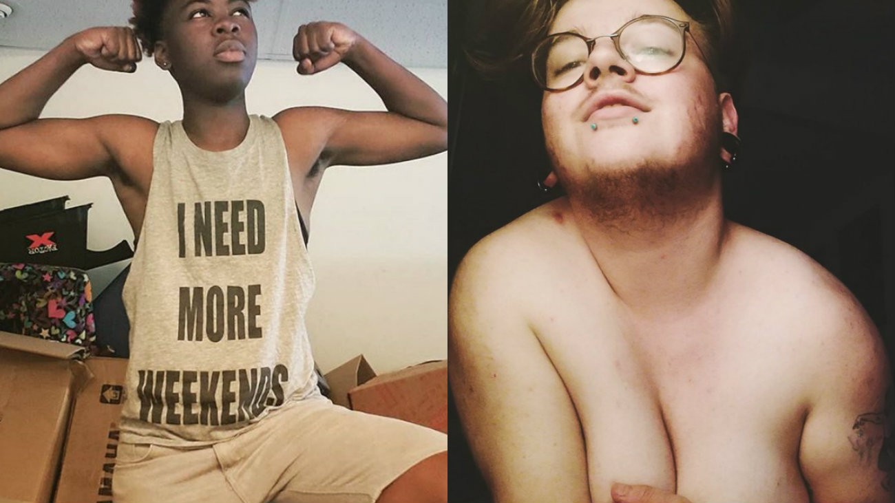 Deux internautes ont publié leurs photos via le hashtag #MyTransBody - @TeoTheLostBoy @guy_notaguy