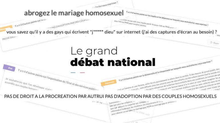 grand debat LGBT mots