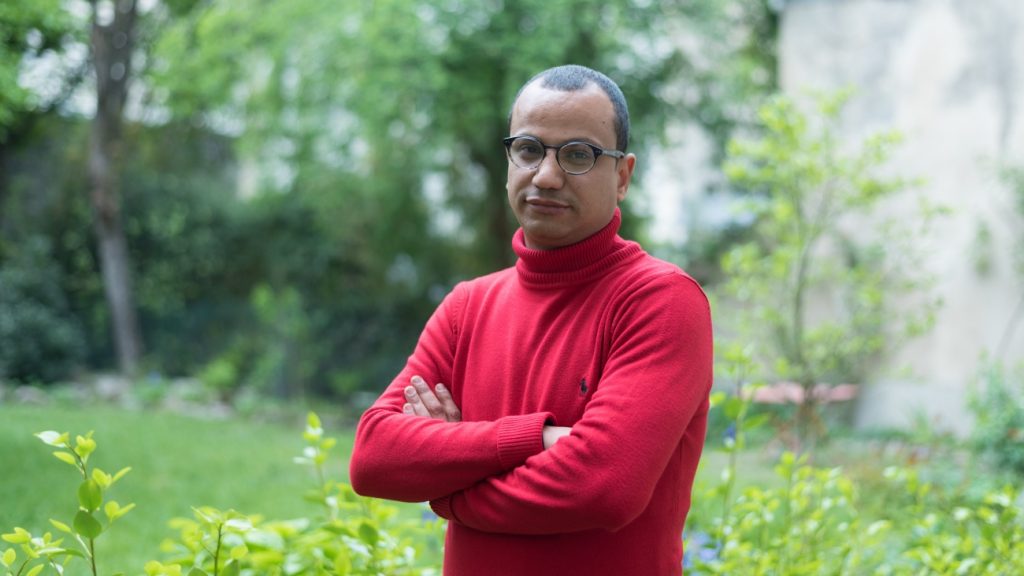 Mohammed Abdelnabi, auteur de « La Chambre de l'araignée, à Paris, le 16 avril 2019 - Xavier Héraud pour Komitid