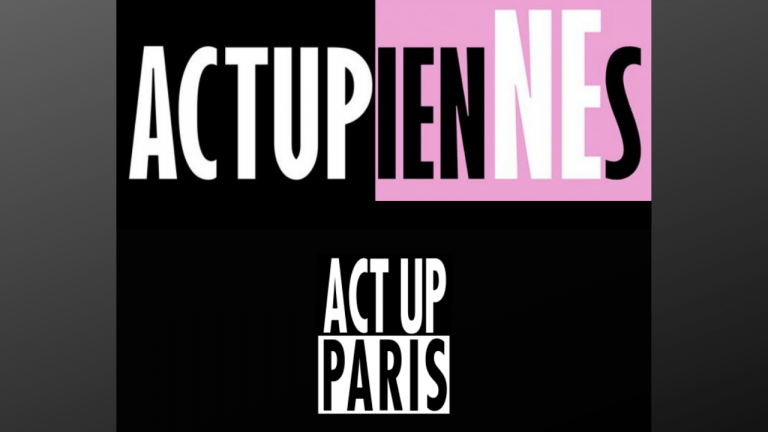 Le torchon brûle entre Act Up-Paris et les ActupienNEs - Logo des ActupienNEs (en haut) et d'Act Up-Paris (en bas) / Montage Komitid