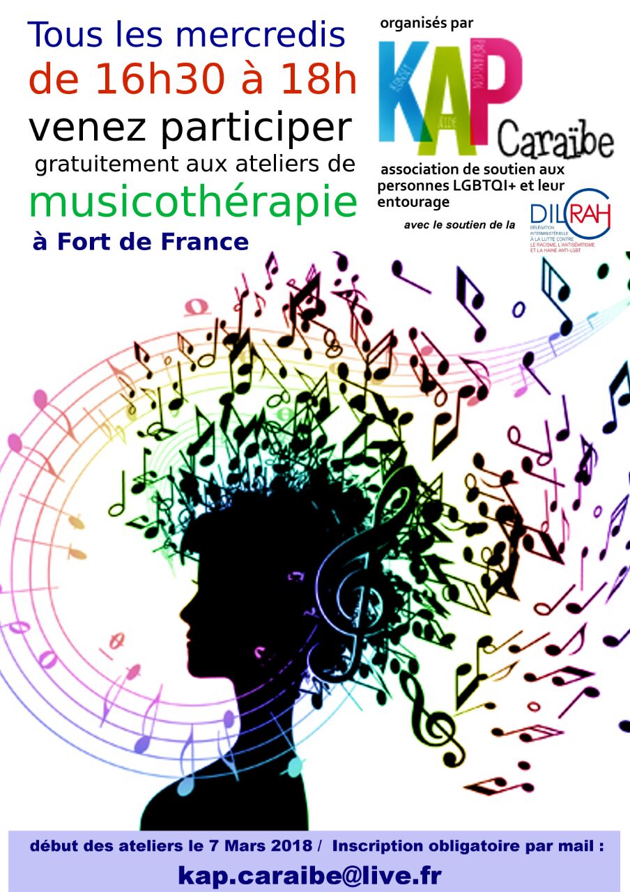 Visuel de KAP Caraïbe pour les ateliers de musicothérapie - KAP Caraïbe