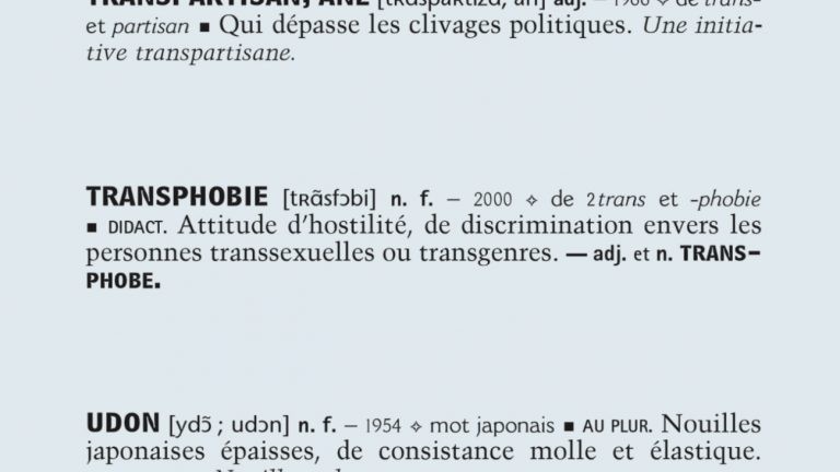 le petit robert 2020 dictionnaire nouvelle entree transphobie importance visibilite