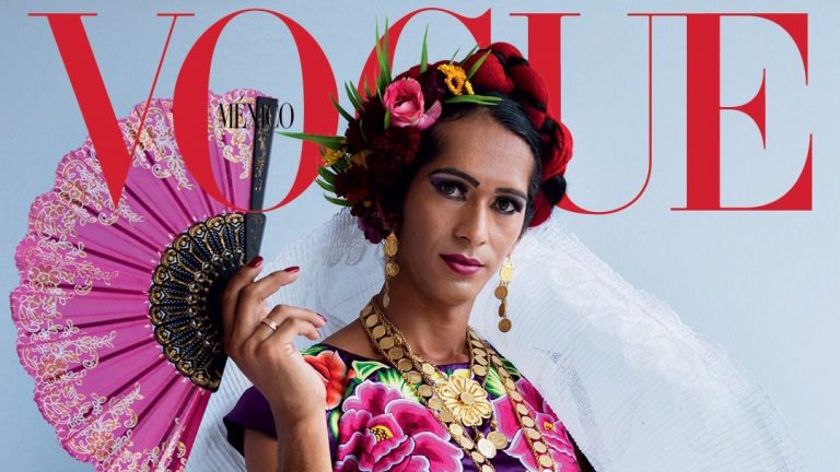 Détail de la couverture de Vogue avec Estrella Vasquez