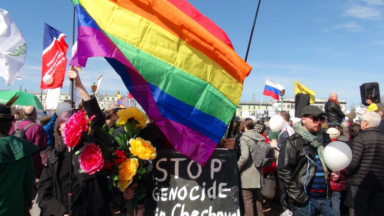Tchétchénie manif LGBT+