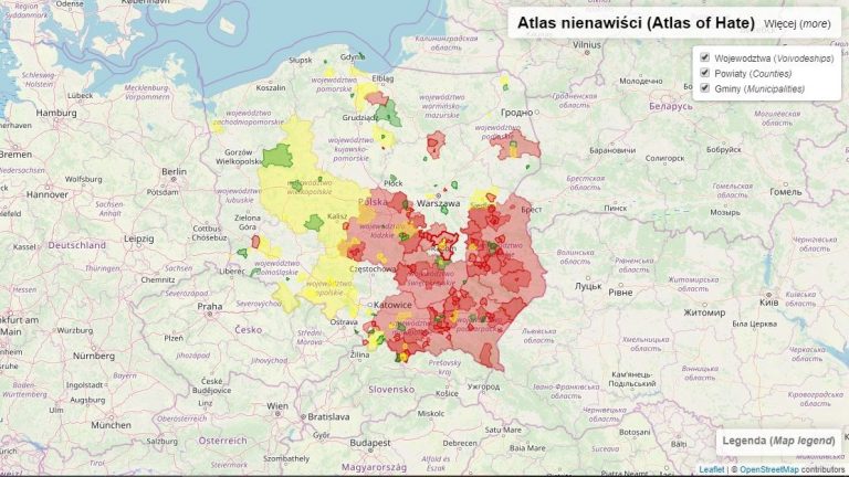 atlas de haine Pologne