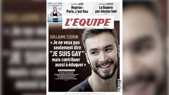 Guillaume Cizeron dans L’Équipe : « Je ne veux pas seulement dire “ Je suis gay ” mais contribuer aussi à éduquer »