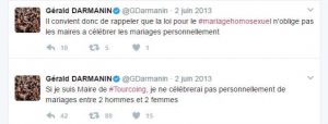 tweet gérald darmanin