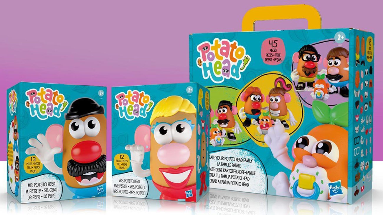 Potato Head, jouet Madame Patate classique pour enfants avec 12