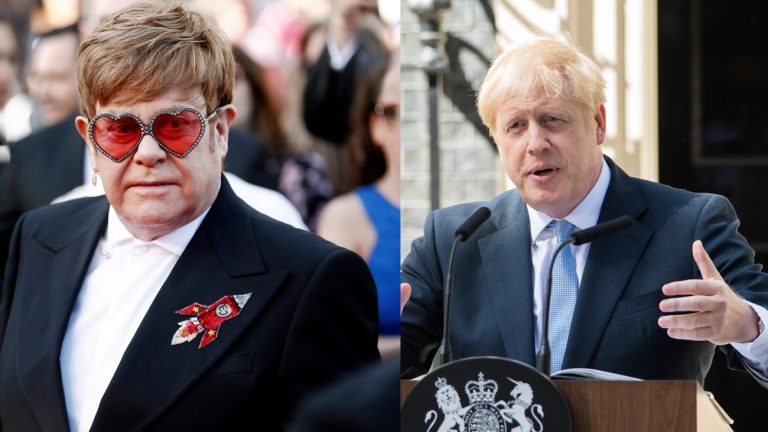 elton john boris johnson