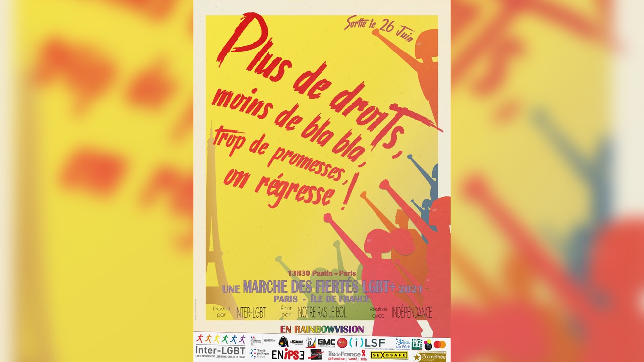 affiche marche des fiertés paris inter-lgbt