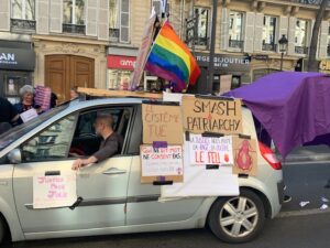 La "clito mobile" lors de la manifestation du 8 mars 2022 - Tiphaine Dubuard 