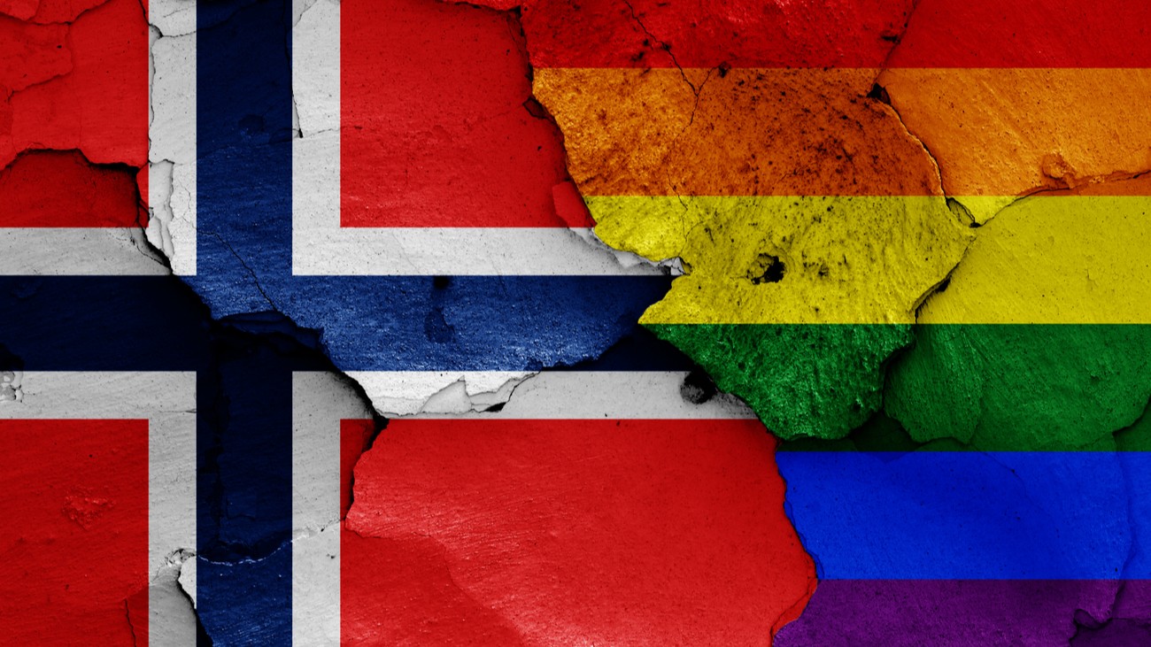 drapeau norvege drapeau rainbow