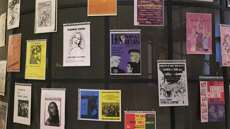 Les archives lesbiennes exposent des affiches à l'Hôtel de ville