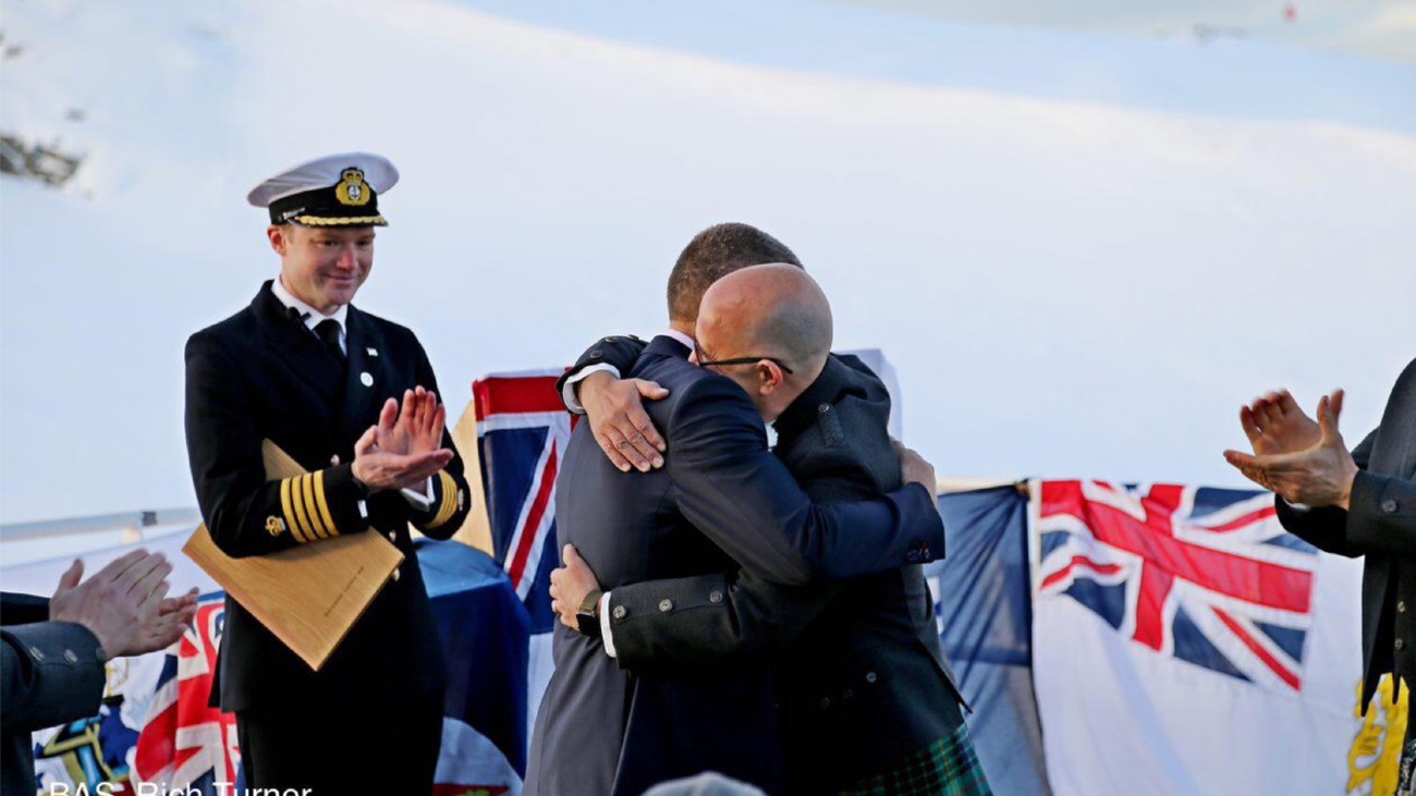 Le couple gay s'est dit oui dans l'Antarctique britannique