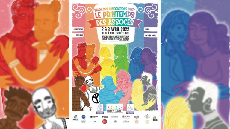 Affiche Printemps des Assoces 2022 - Inter-LGBT