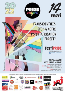 Affiche de la Pride d'Angers - édition 2022