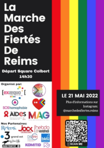 Affiche Marche des Fiertés de Reims - édition 2022 