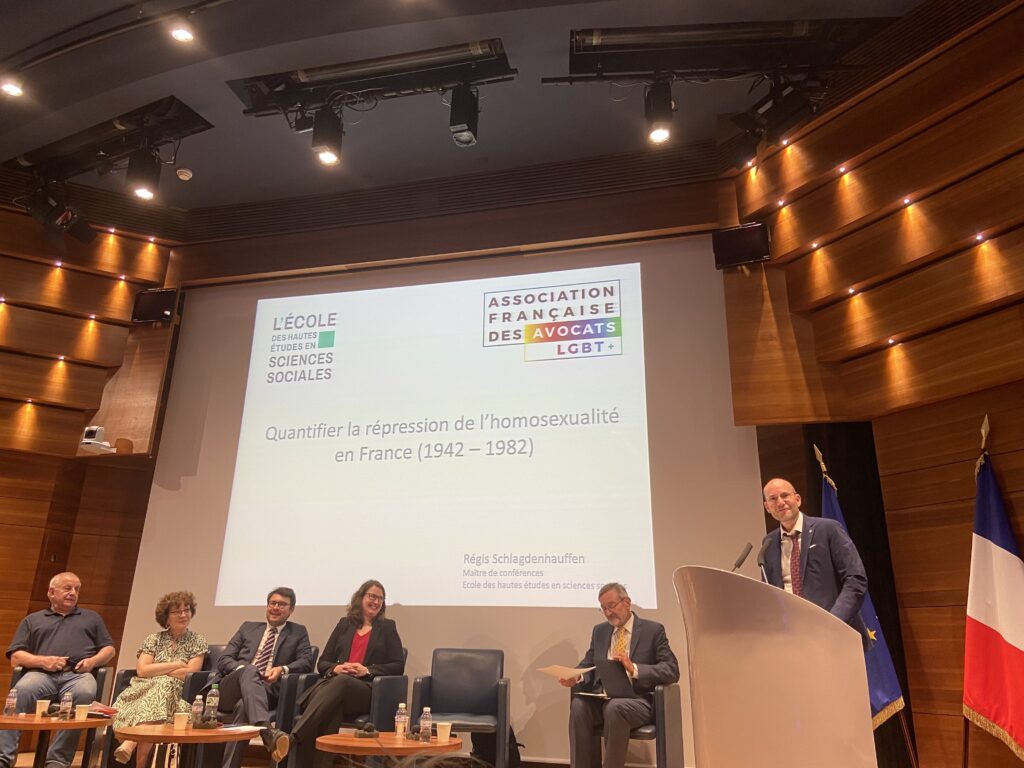 Régis Schlagdenhauffen à la Conférence organisée par l'Association française des avocats LGBT+ 