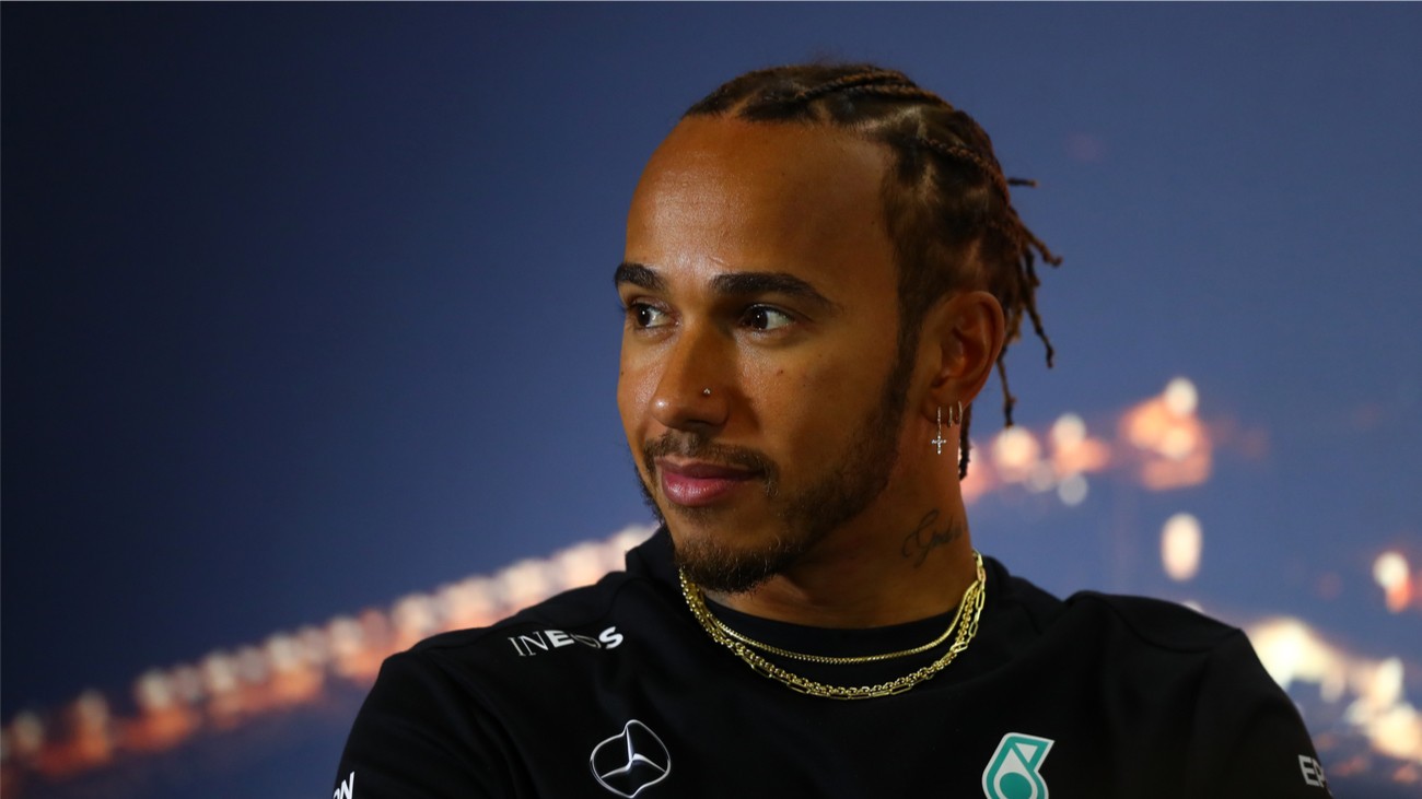 Lewis Hamilton en février 2020