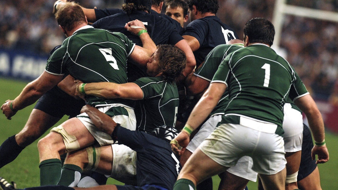 L'équipe d'Irlande de rugby en match