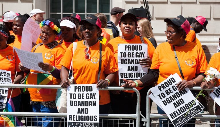 Manifestants ougandais à la Pride de Londres 2016