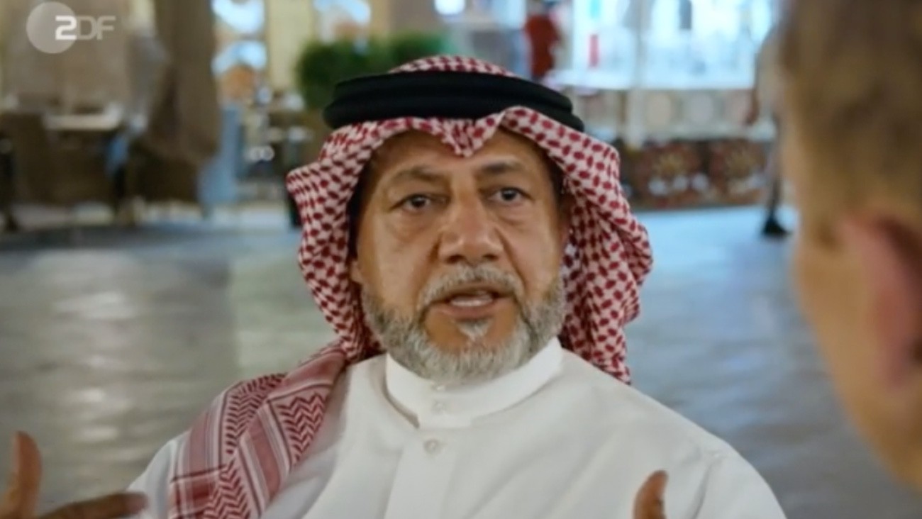 Khalid Salman dans son interview sur ZDF - Capture d'écran / ZDF