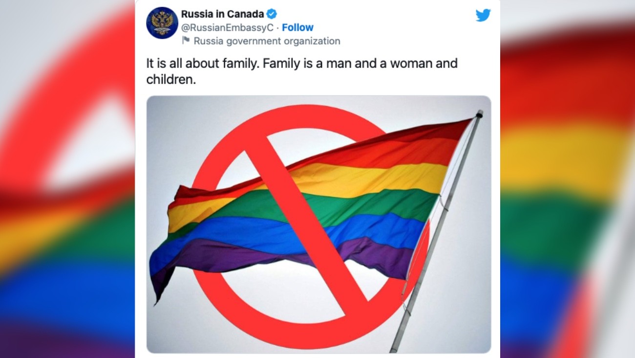 Tweet haineux de l'ambassade russe au Canada - Capture d'écran / Twitter