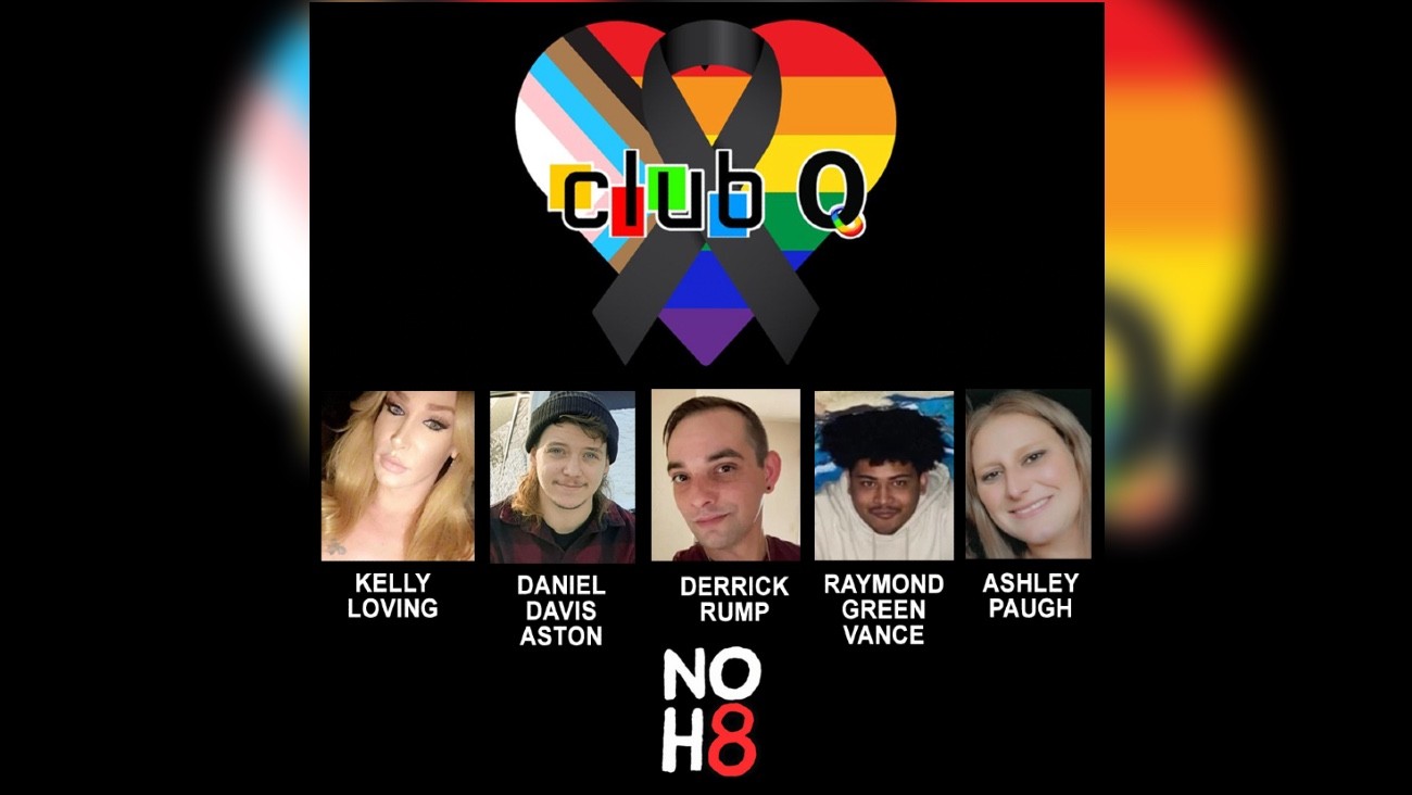 Les victimes de la tuerie au Club Q : Daniel Davis Ashton, Raymond Green, Kelly Loving, Ashley Paugh et Derrick Rump