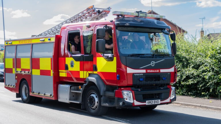 Camion de pompiers anglais