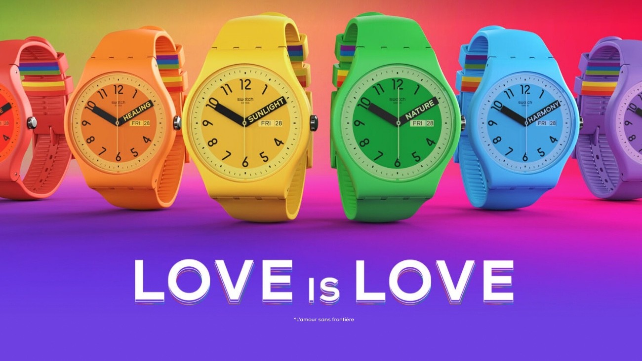 La collection Pride 2023 sur le site de Swatch