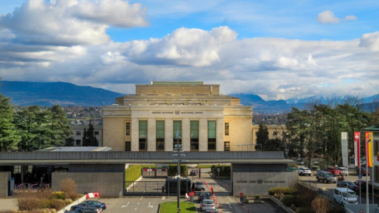 Le bâtiment des Nations unies à Genève