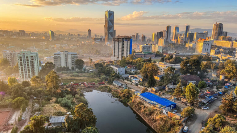 Vue d'Addis Abeba