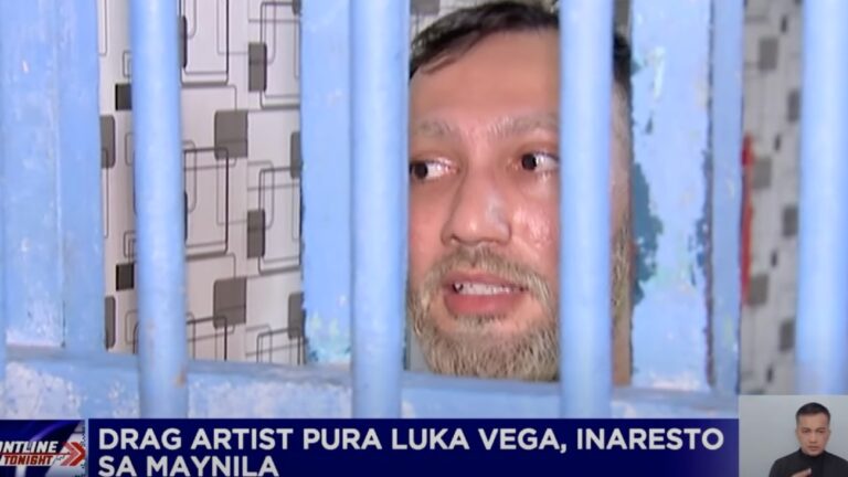 Amadeus Fernando Pagente (Pura Luka Vega), s'exprime à la télévision philippine après son arrestation - Capture d'écran