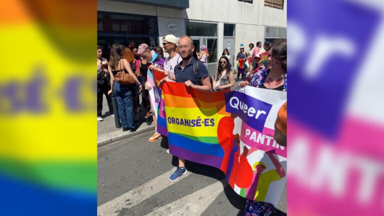 Le cortège de Queer Pantin à la Pride des banlieues 2023