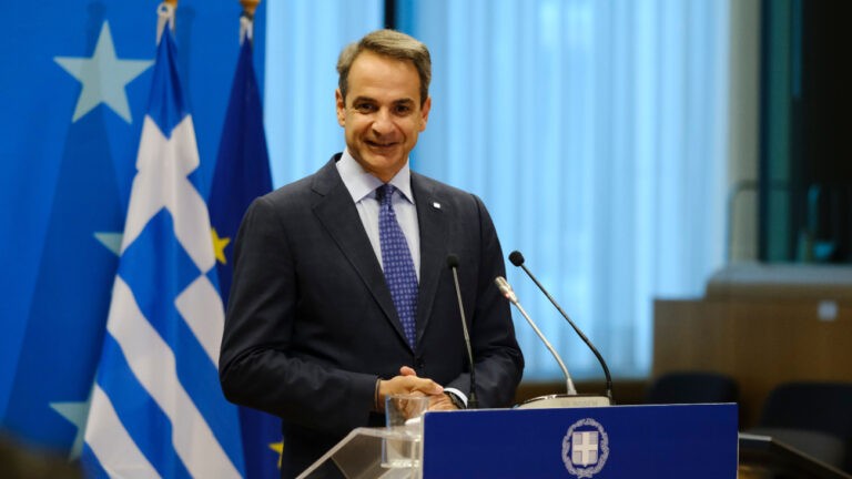 Kyriakos Mitsotakis, le Premier ministre grec, en juin 2023, à Bruxelles