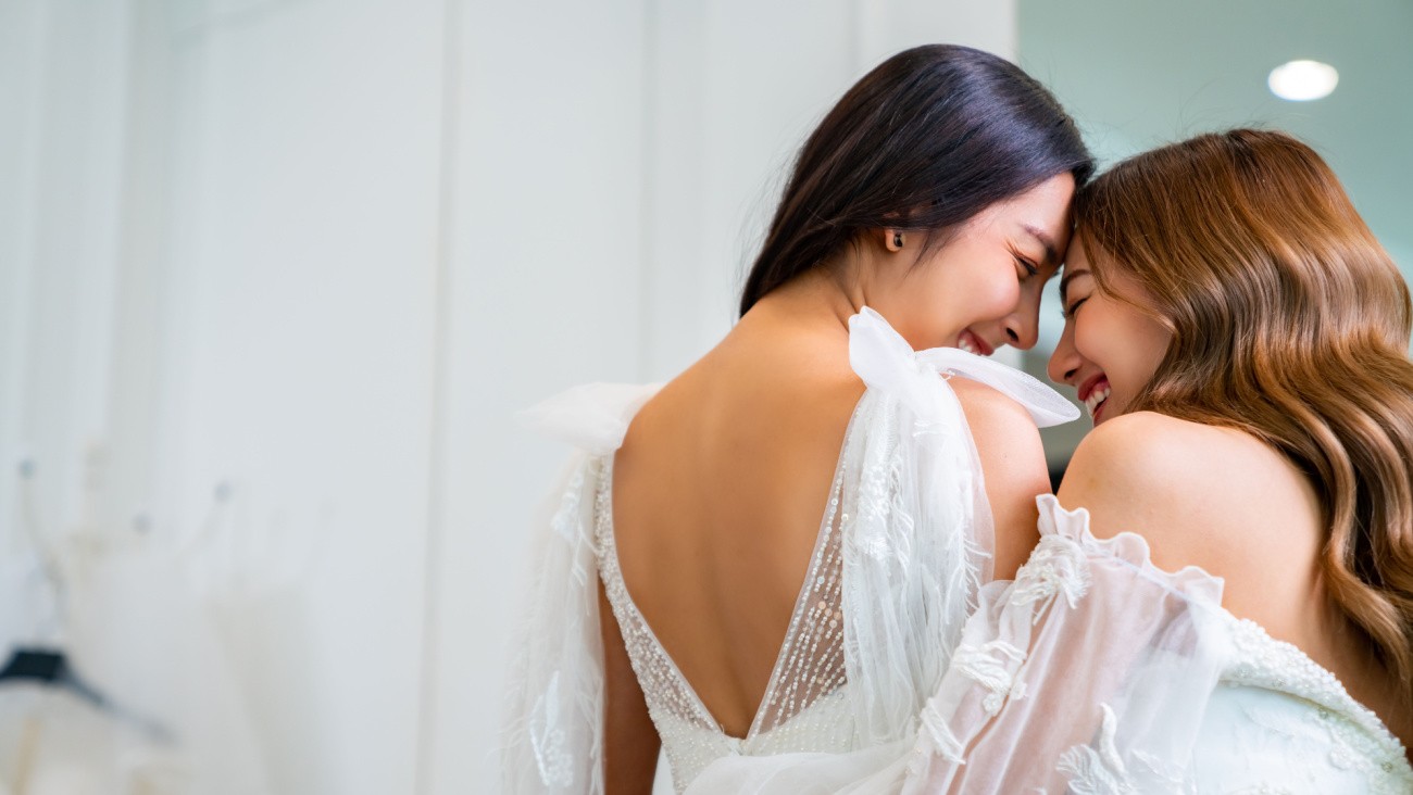 Photo d'illustration : mariage de deux femmes en Asie