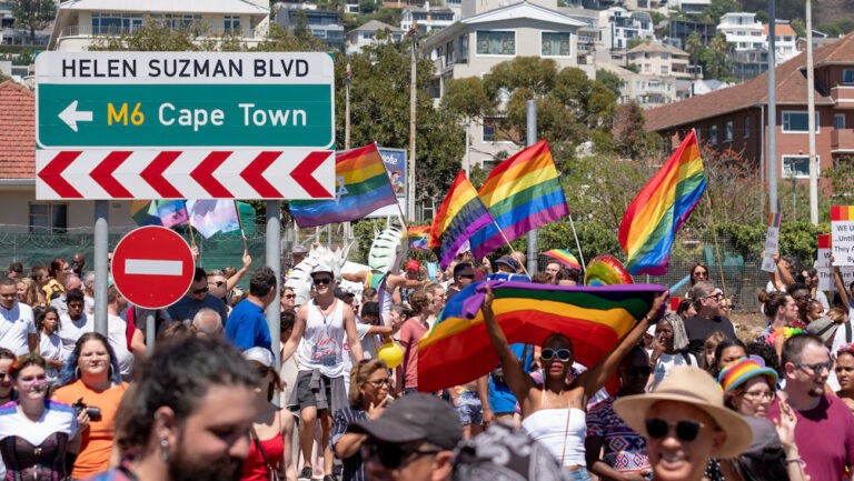 Participants à la Pride de Cape Town en 2019