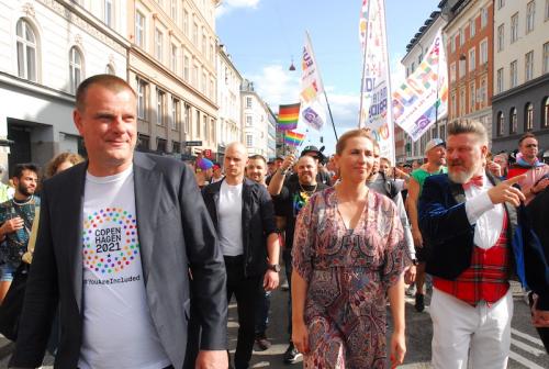 Mette Frederiksen, Première ministre du Danemark et le maire de Copenhague en tête de la WorldPride Copenhague 2021