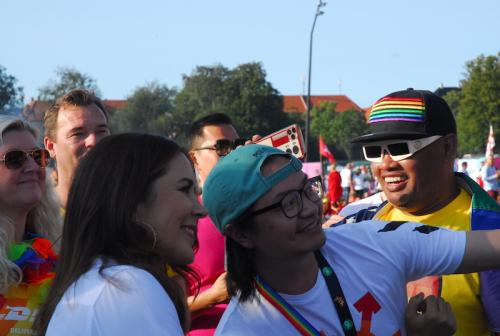 WorldPride Copenhague 2021 - selfie avec la princesse Mary du Danemark